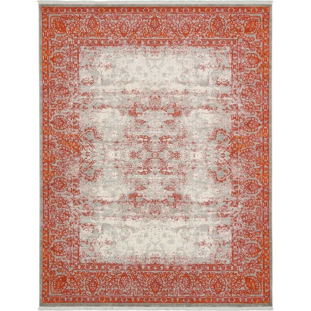 Rug Unique Loom New Classical Terracotta Rectangular 8' 0 x 10' 0 Rug Unique Loom New Classical Terracotta Rectangular 8' 0 x 10' 0