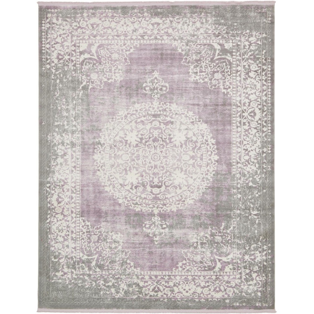Rug Unique Loom New Classical Purple Rectangular 8' 0 x 10' 0 Rug Unique Loom New Classical Purple Rectangular 8' 0 x 10' 0