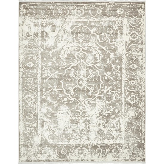 Rug Unique Loom New Classical Gray Rectangular 8' 0 x 10' 0