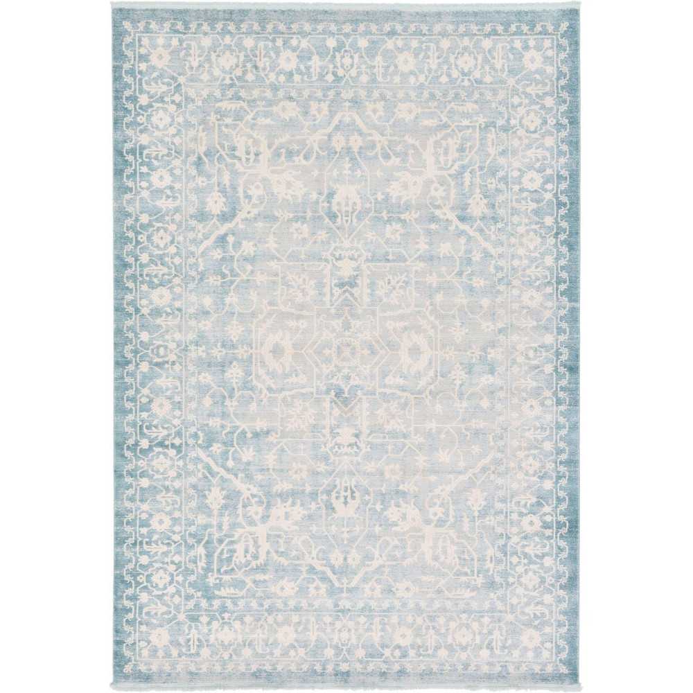 Rug Unique Loom New Classical Blue Rectangular 8' 0 x 11' 4 Rug Unique Loom New Classical Blue Rectangular 8' 0 x 11' 4