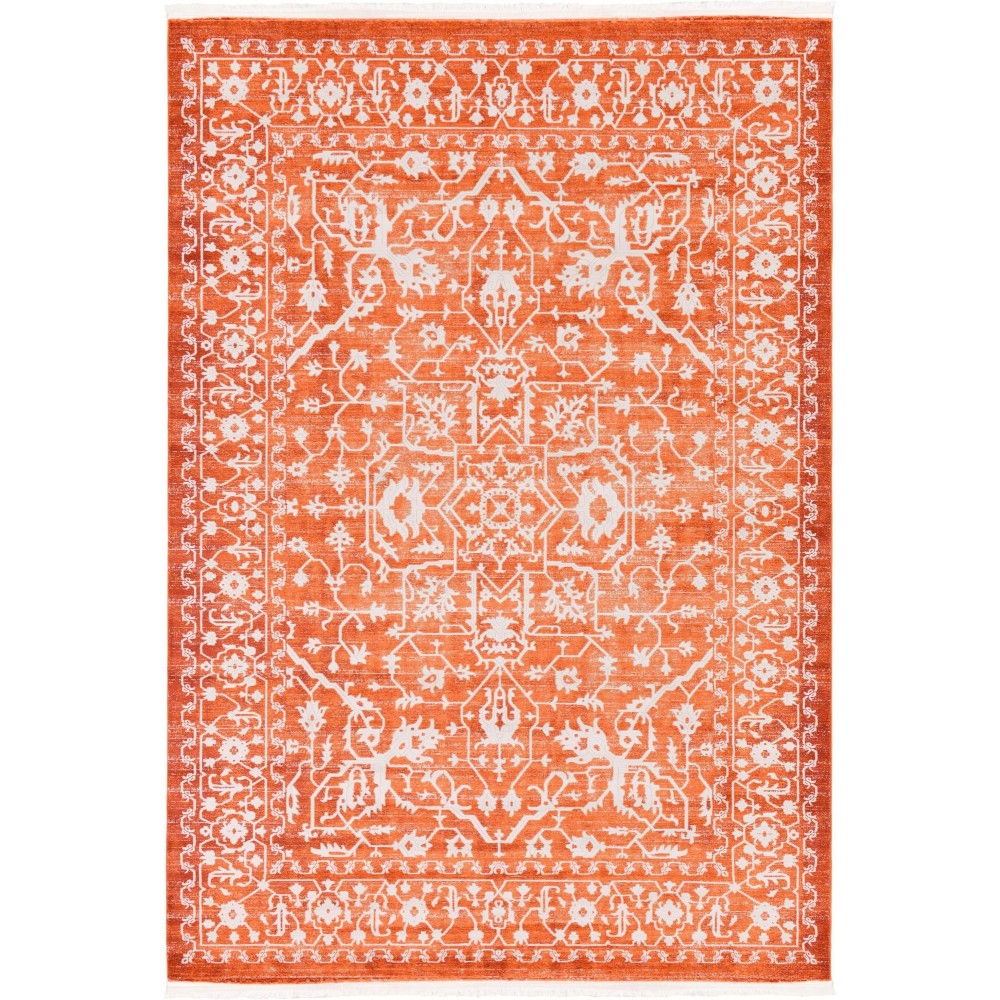 Rug Unique Loom New Classical Terracotta Rectangular 8' 0 x 11' 4 Rug Unique Loom New Classical Terracotta Rectangular 8' 0 x 11' 4