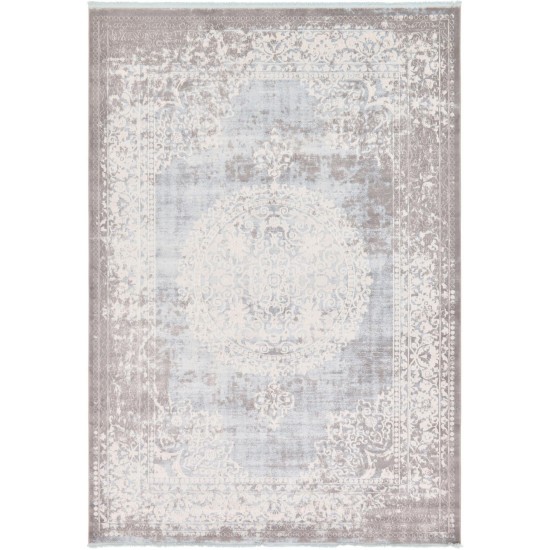 Rug Unique Loom New Classical Light Blue Rectangular 8' 0 x 11' 4