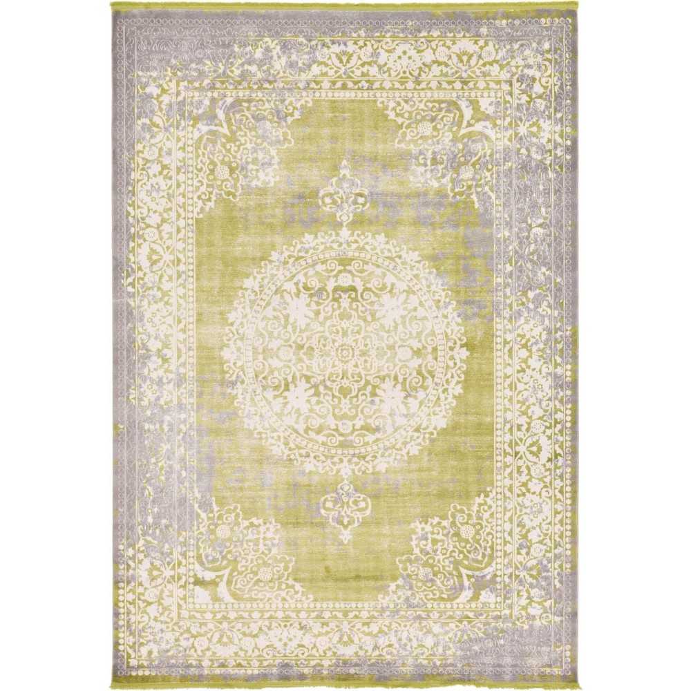 Rug Unique Loom New Classical Light Green Rectangular 8' 0 x 11' 4 Rug Unique Loom New Classical Light Green Rectangular 8' 0 x 11' 4