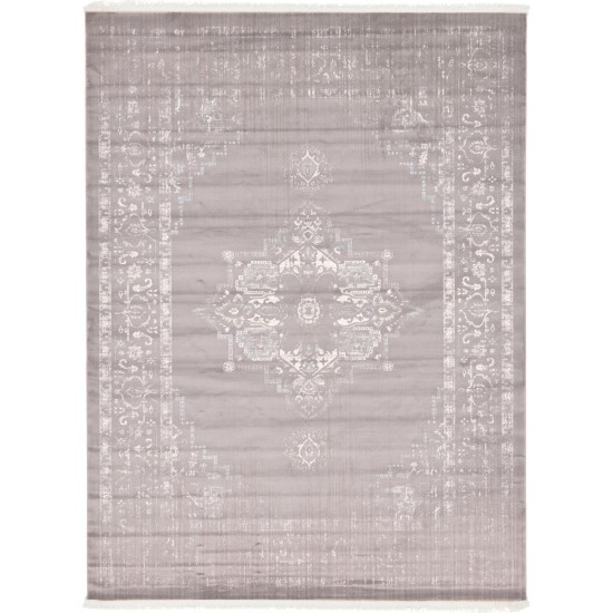 Rug Unique Loom New Classical Gray Rectangular 9' 0 x 12' 0