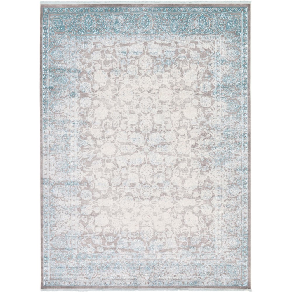 Rug Unique Loom New Classical Blue Rectangular 9' 0 x 12' 0