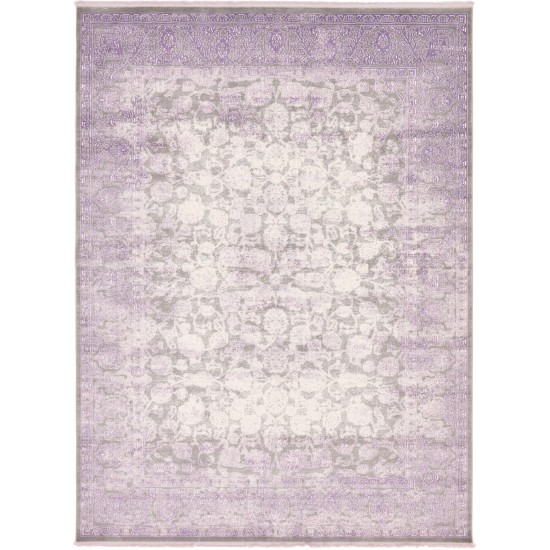 Rug Unique Loom New Classical Purple Rectangular 9' 0 x 12' 0