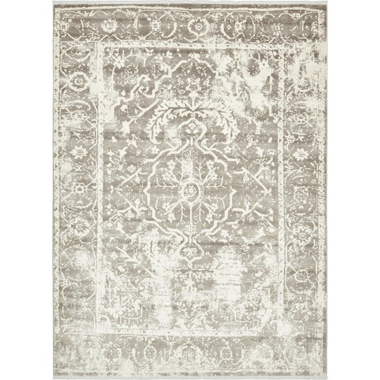 Rug Unique Loom New Classical Gray Rectangular 9' 0 x 12' 0