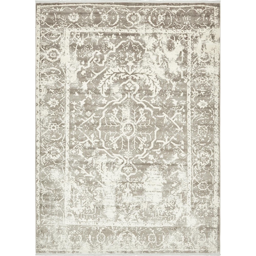 Rug Unique Loom New Classical Gray Rectangular 9' 0 x 12' 0 Rug Unique Loom New Classical Gray Rectangular 9' 0 x 12' 0