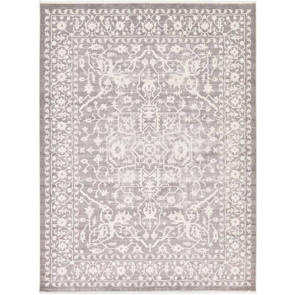 Rug Unique Loom New Classical Gray Rectangular 10' 0 x 13' 0