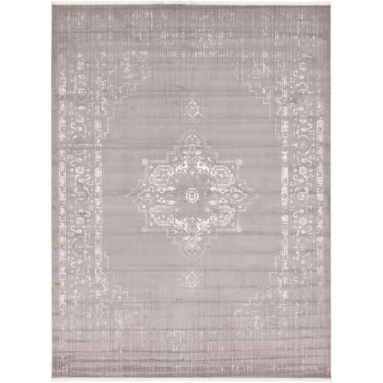 Rug Unique Loom New Classical Gray Rectangular 10' 0 x 13' 0