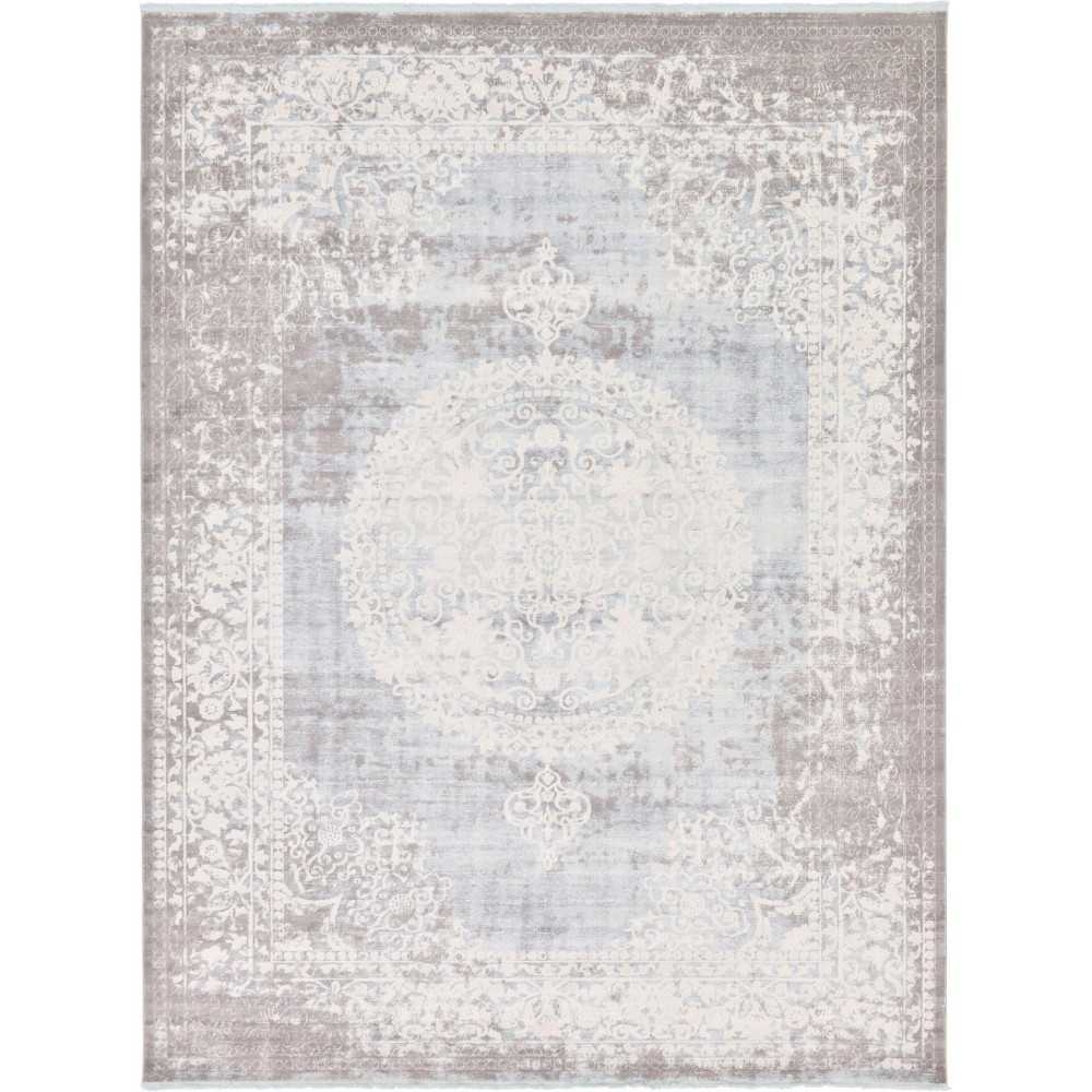 Rug Unique Loom New Classical Light Blue Rectangular 10' 0 x 13' 0 Rug Unique Loom New Classical Light Blue Rectangular 10' 0 x 13' 0