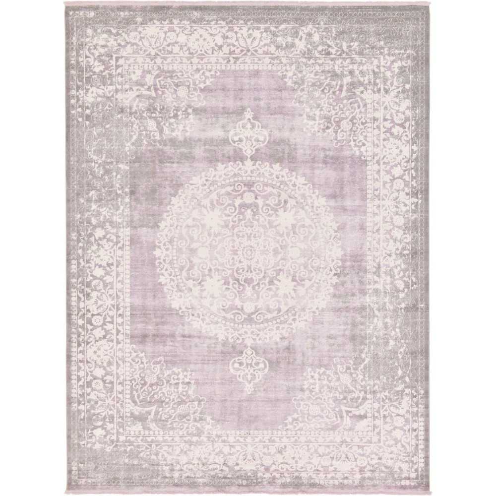 Rug Unique Loom New Classical Purple Rectangular 10' 0 x 13' 0