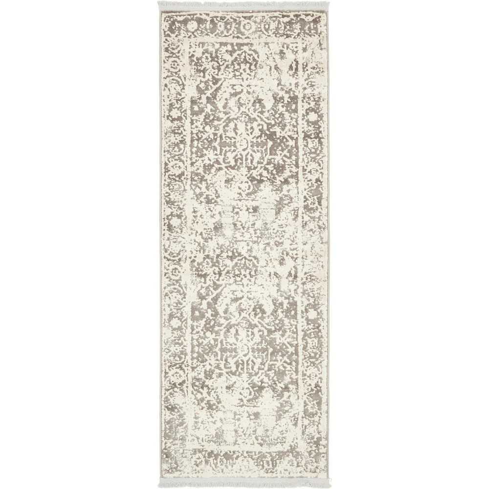 Rug Unique Loom New Classical Gray Runner 2' 2 x 6' 0 Rug Unique Loom New Classical Gray Runner 2' 2 x 6' 0