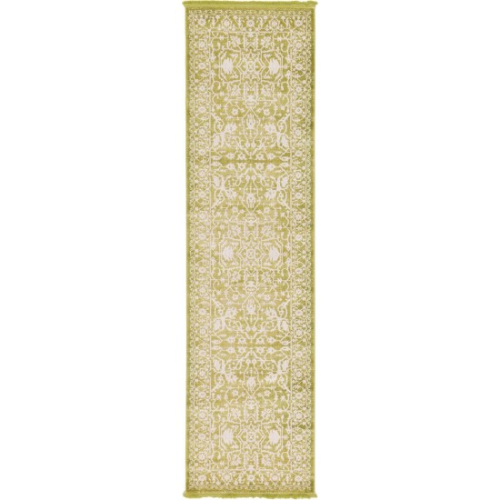 Rug Unique Loom New Classical Light Green Runner 2' 7 x 10' 0