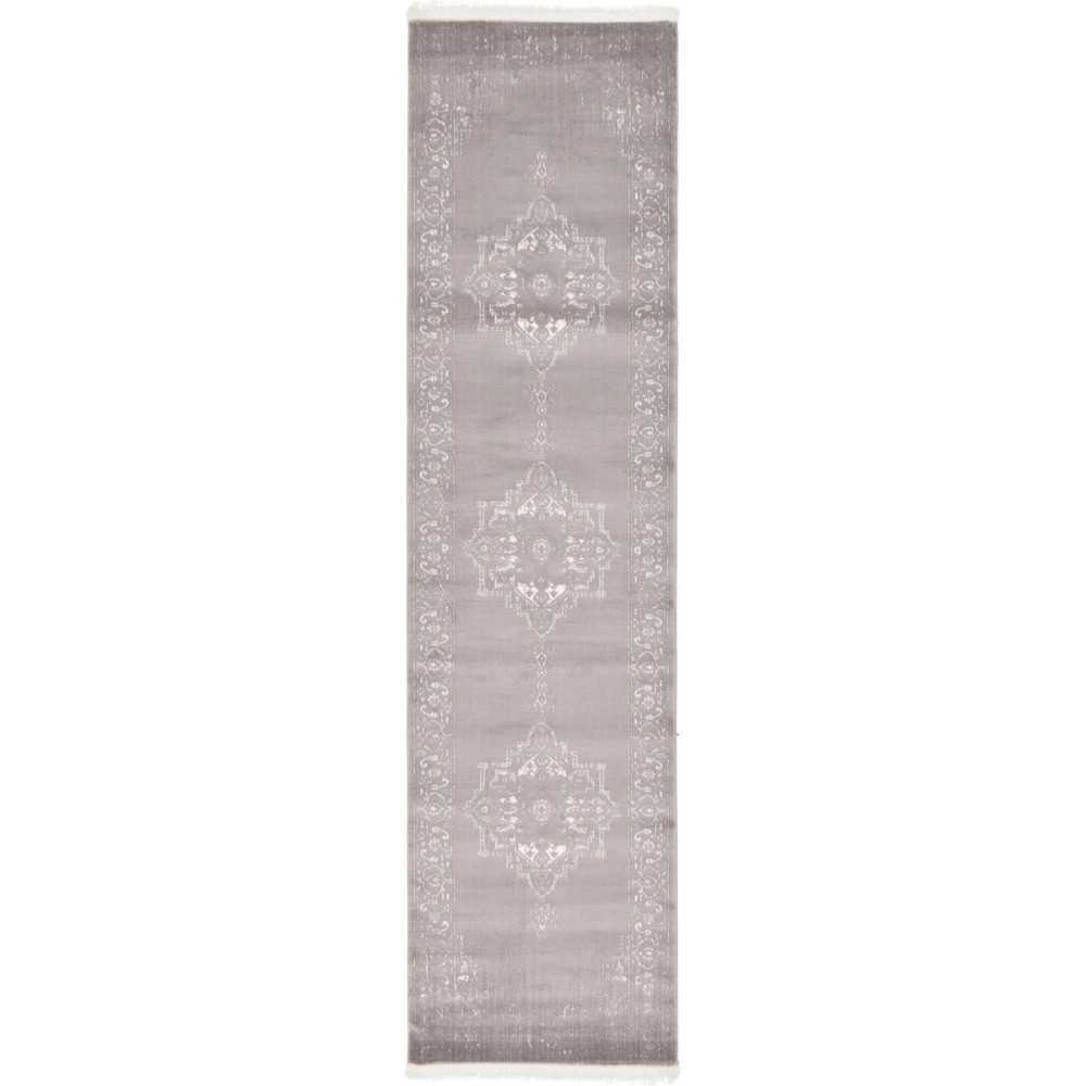 Rug Unique Loom New Classical Gray Runner 2' 7 x 10' 0