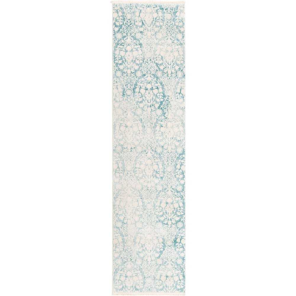 Rug Unique Loom New Classical Light Blue Runner 2' 7 x 10' 0