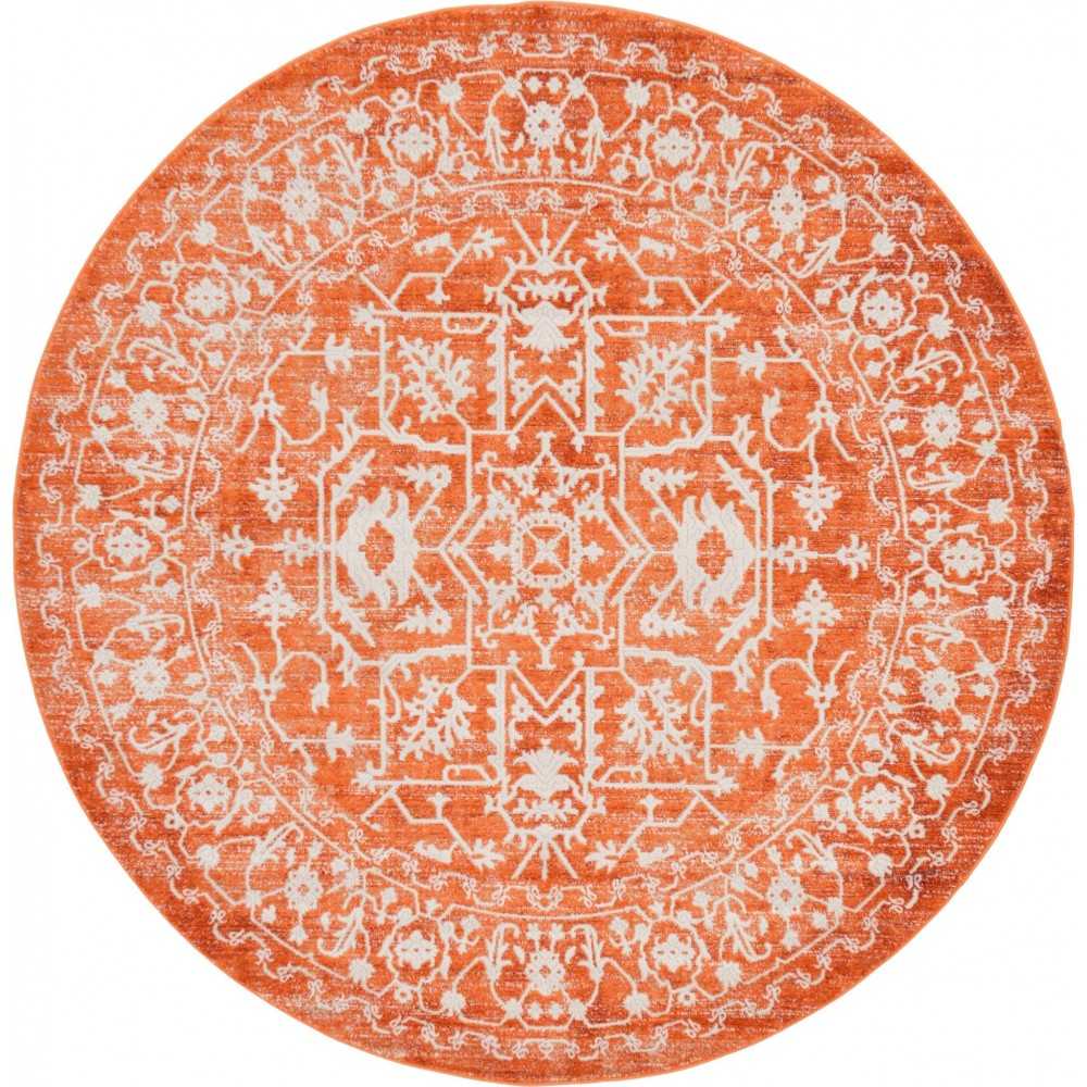 Rug Unique Loom New Classical Terracotta Round 6' 0 x 6' 0 Rug Unique Loom New Classical Terracotta Round 6' 0 x 6' 0