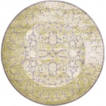 Rug Unique Loom New Classical Light Green Round 6' 0 x 6' 0