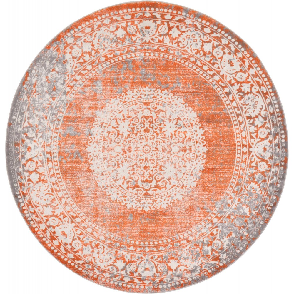 Rug Unique Loom New Classical Terracotta Round 6' 0 x 6' 0 Rug Unique Loom New Classical Terracotta Round 6' 0 x 6' 0