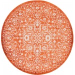 Rug Unique Loom New Classical Terracotta Round 8' 0 x 8' 0