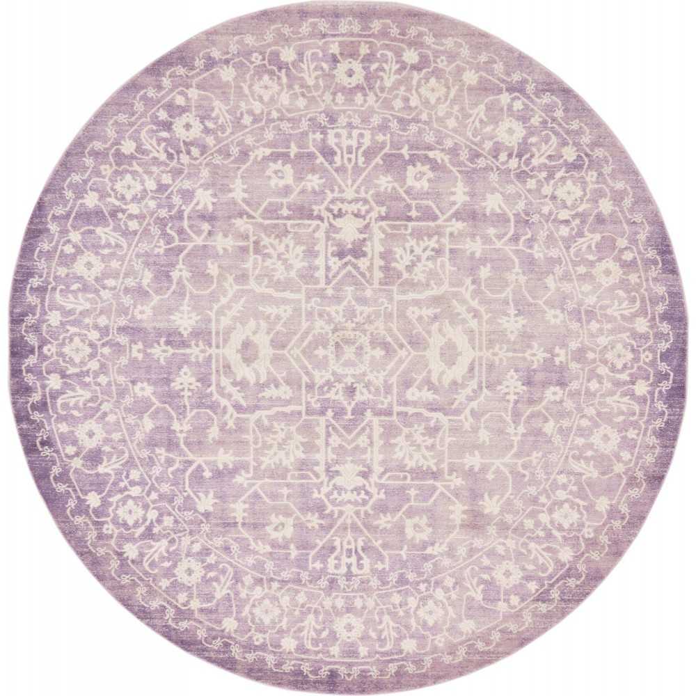 Rug Unique Loom New Classical Purple Round 8' 0 x 8' 0 Rug Unique Loom New Classical Purple Round 8' 0 x 8' 0