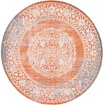 Rug Unique Loom New Classical Terracotta Round 8' 0 x 8' 0