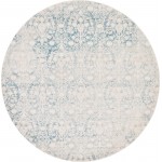 Rug Unique Loom New Classical Light Blue Round 8' 0 x 8' 0