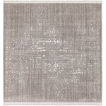 Rug Unique Loom New Classical Gray Square 4' 0 x 4' 0