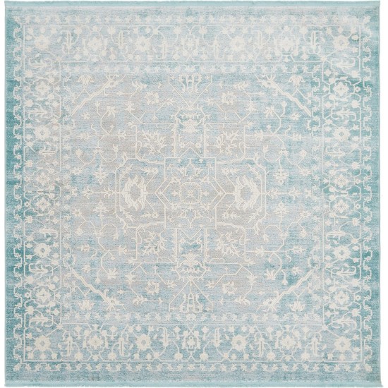 Rug Unique Loom New Classical Blue Square 8' 0 x 8' 0