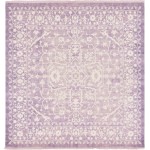 Rug Unique Loom New Classical Purple Square 8' 0 x 8' 0