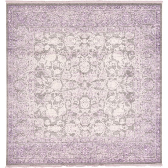 Rug Unique Loom New Classical Purple Square 8' 0 x 8' 0