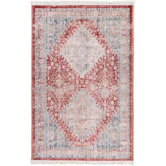 Rug Unique Loom Noble Red Rectangular 2' 2 x 3' 0