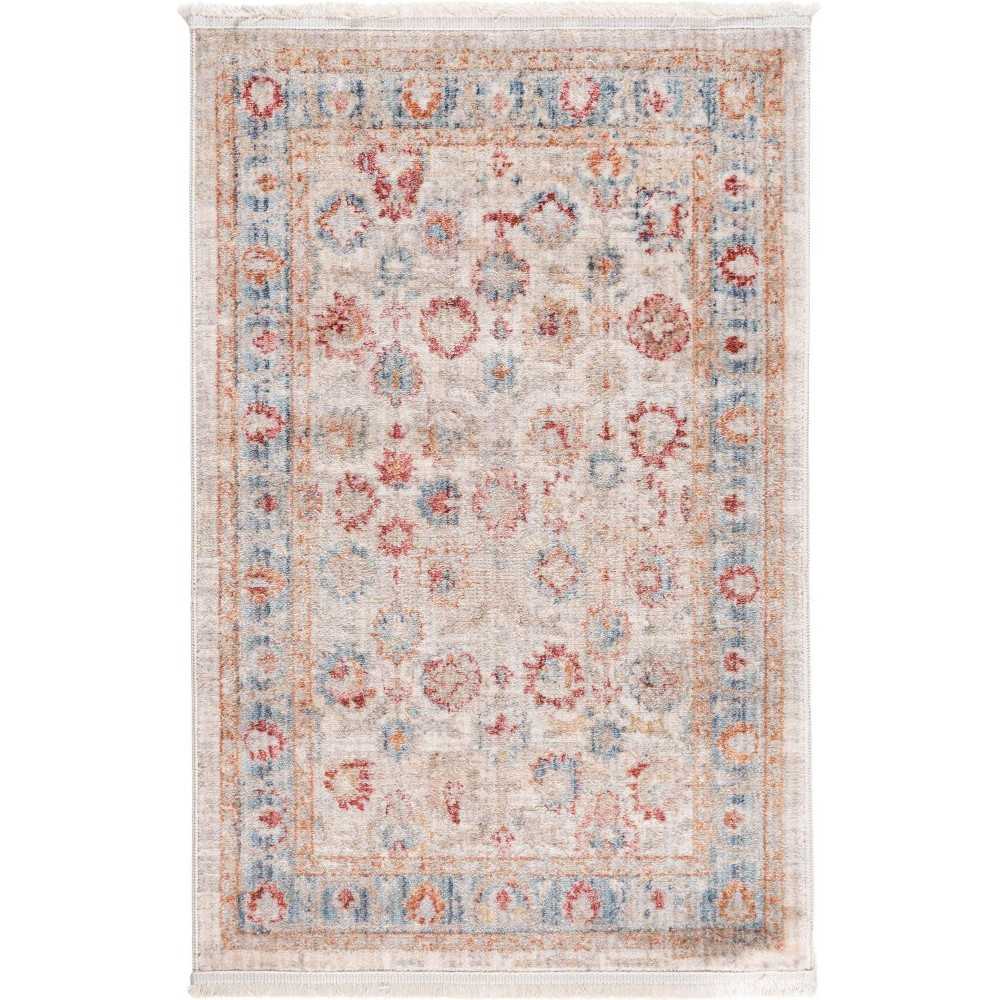 Rug Unique Loom Noble Ivory Rectangular 2' 2 x 3' 0 Rug Unique Loom Noble Ivory Rectangular 2' 2 x 3' 0