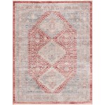 Rug Unique Loom Noble Red Rectangular 4' 0 x 6' 0