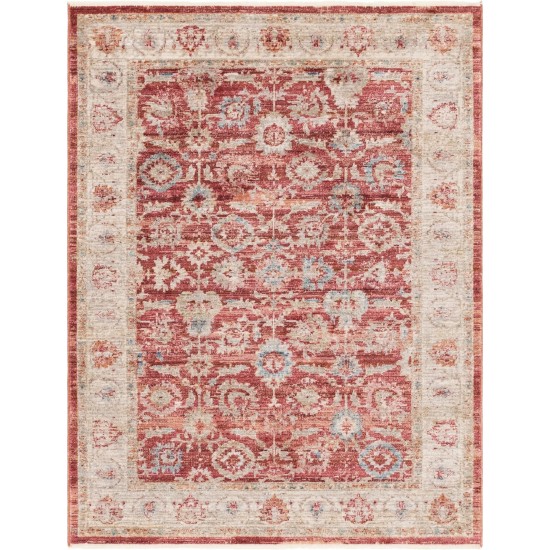 Rug Unique Loom Noble Red Rectangular 4' 0 x 6' 0