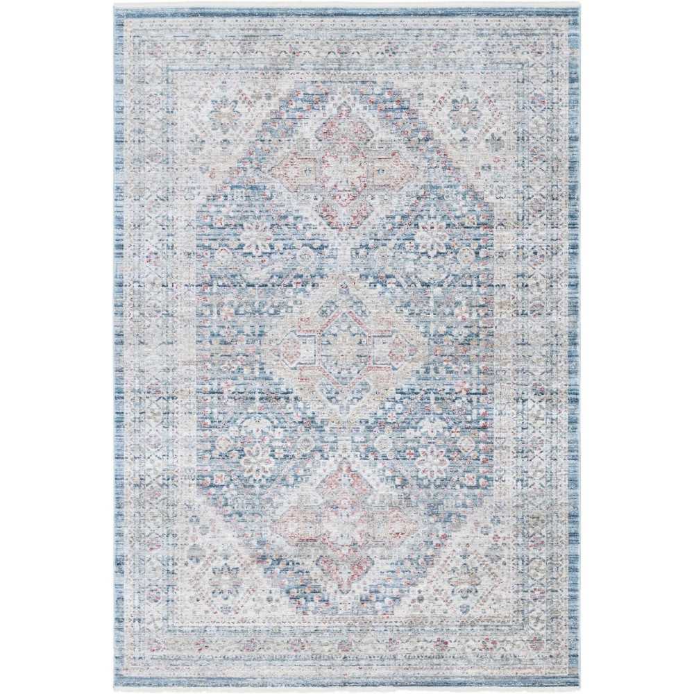 Rug Unique Loom Noble Blue Rectangular 5' 0 x 8' 0