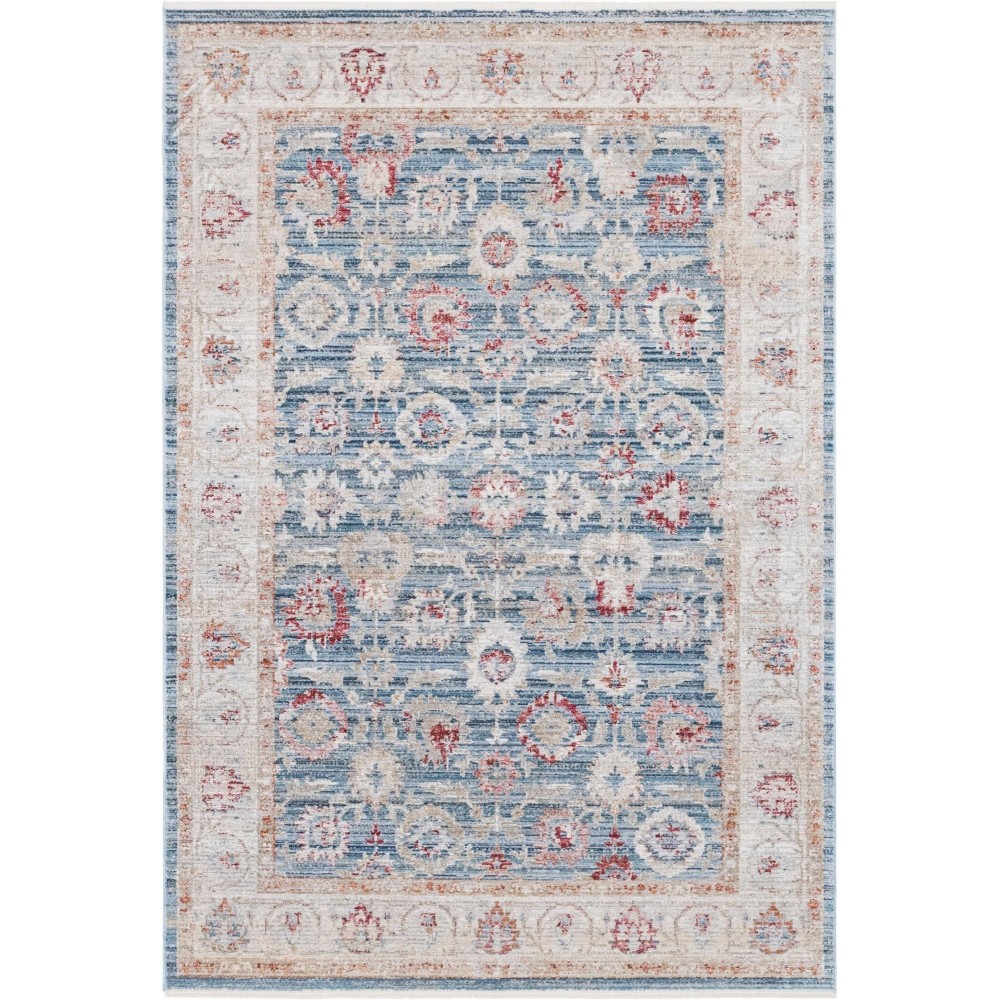 Rug Unique Loom Noble Blue Rectangular 5' 0 x 8' 0 Rug Unique Loom Noble Blue Rectangular 5' 0 x 8' 0