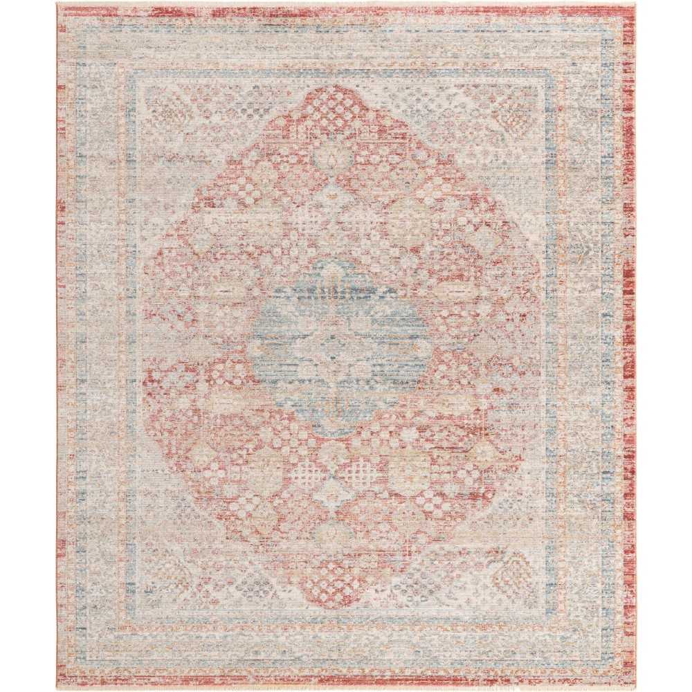 Rug Unique Loom Noble Red Rectangular 8' 0 x 10' 0 Rug Unique Loom Noble Red Rectangular 8' 0 x 10' 0