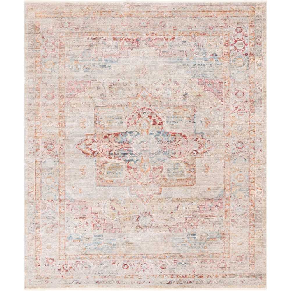 Rug Unique Loom Noble Red Rectangular 8' 0 x 10' 0 Rug Unique Loom Noble Red Rectangular 8' 0 x 10' 0