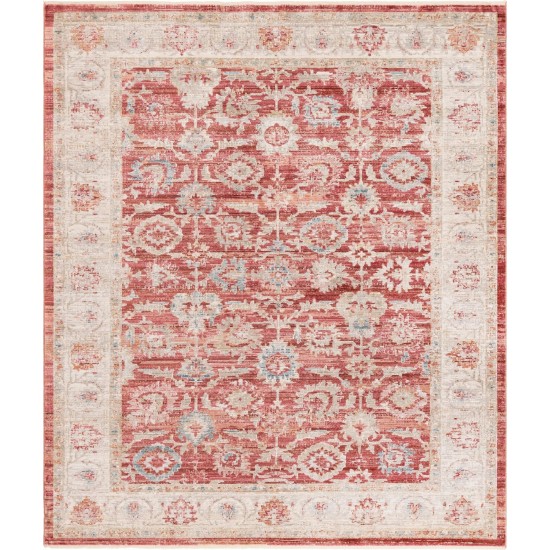 Rug Unique Loom Noble Red Rectangular 8' 0 x 10' 0