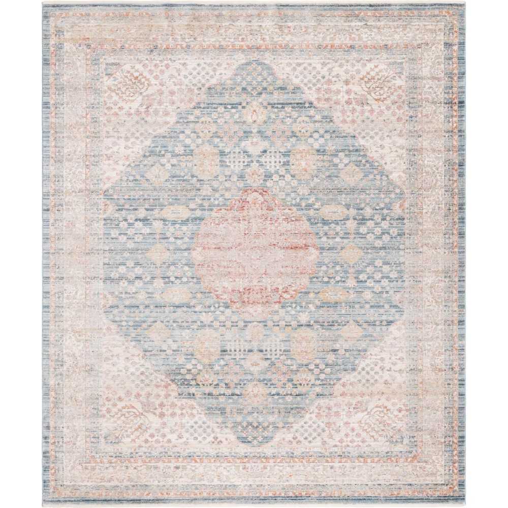 Rug Unique Loom Noble Blue Rectangular 9' 0 x 12' 0 Rug Unique Loom Noble Blue Rectangular 9' 0 x 12' 0