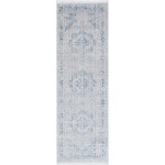 Rug Unique Loom Noble Blue Runner 2' 2 x 6' 0