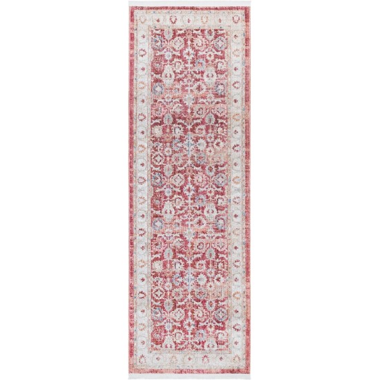 Rug Unique Loom Noble Red Runner 2' 2 x 6' 0