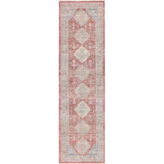 Rug Unique Loom Noble Red Runner 2' 7 x 10' 0