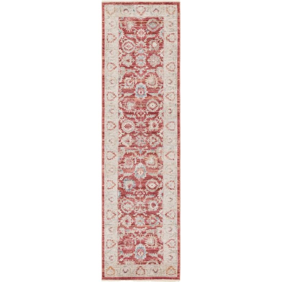 Rug Unique Loom Noble Red Runner 2' 7 x 10' 0