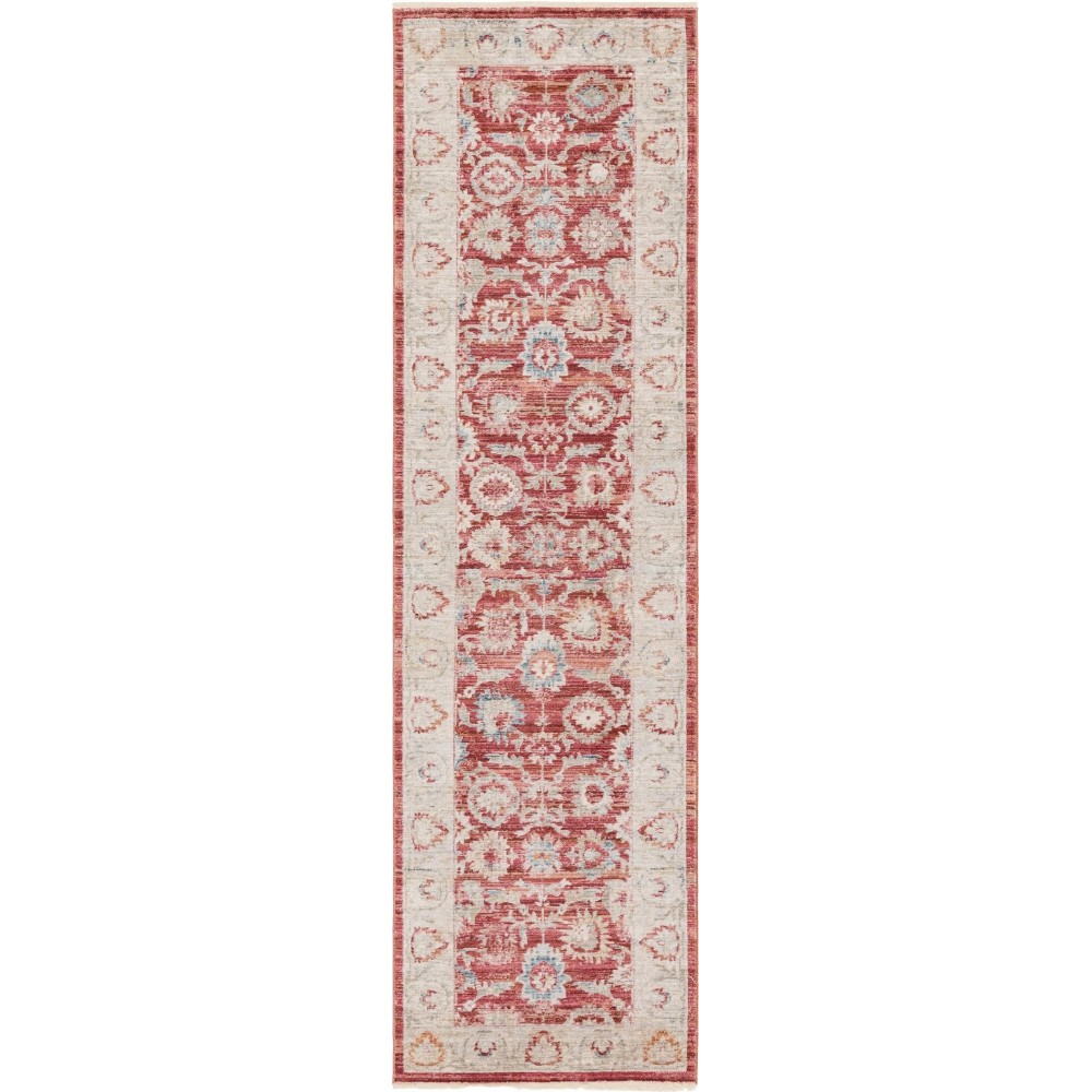 Rug Unique Loom Noble Red Runner 2' 7 x 10' 0 Rug Unique Loom Noble Red Runner 2' 7 x 10' 0