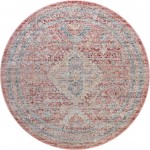 Rug Unique Loom Noble Cream Round 4' 0 x 4' 0
