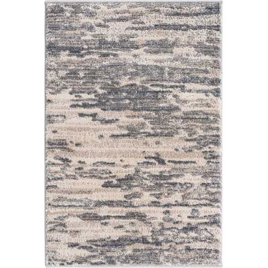 Rug Unique Loom Oasis Gray Rectangular 2' 0 x 3' 0