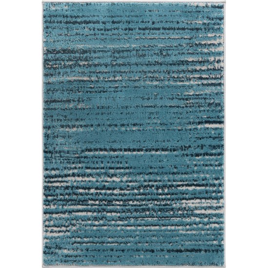 Rug Unique Loom Oasis Blue Rectangular 2' 0 x 3' 0