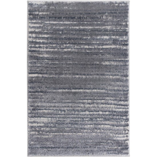 Rug Unique Loom Oasis Gray Rectangular 2' 0 x 3' 0